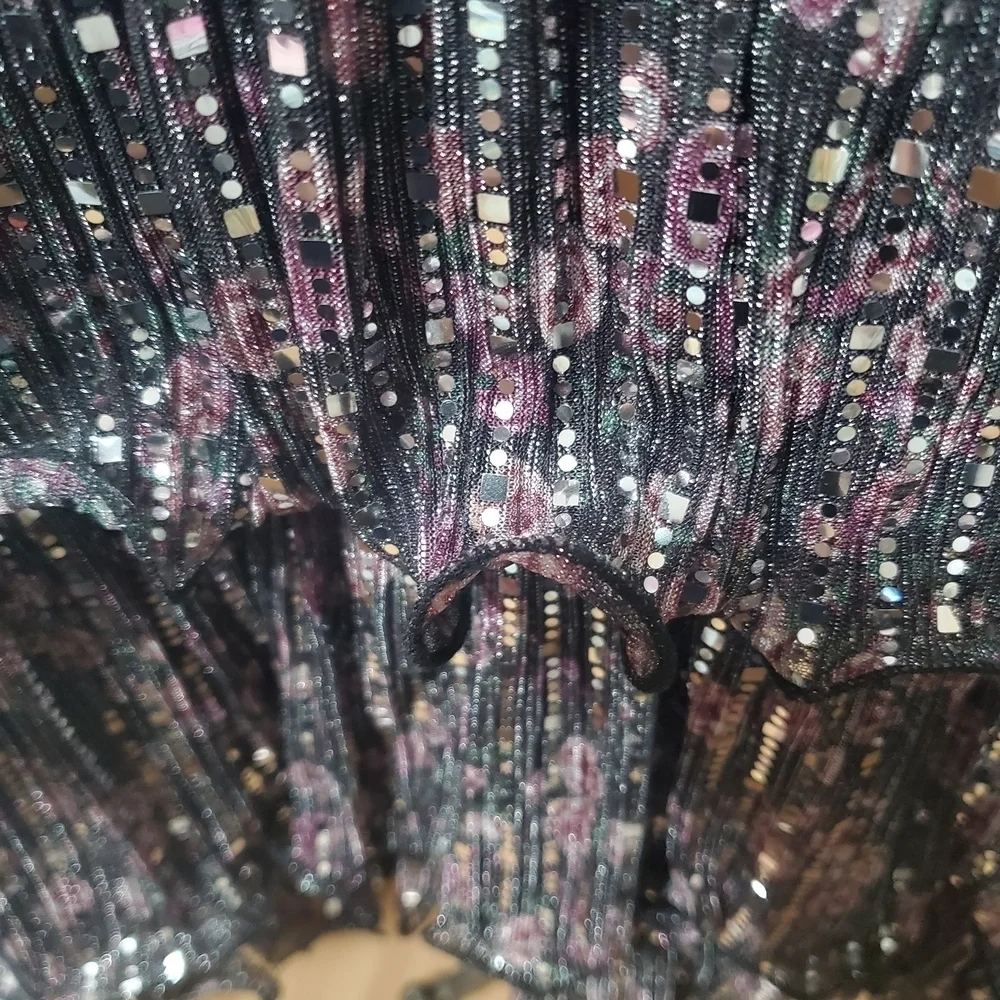 by & by Black and Pink Kids Formal Dress